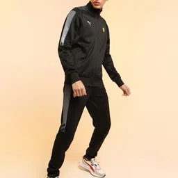 PUMA Motorsport Men Black Ferrari Style T7 Solid Track Motorsports Jacket-image-25