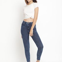Belliskey Women Blue Skinny Fit High-Rise Clean Look Stretchable Jeans-image-99