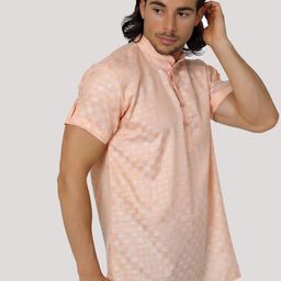 MAG Abstract Woven Design Straight Kurta-50