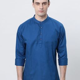 THE SOUL PATROL Mandarin Collar Cotton Kurta-image-58