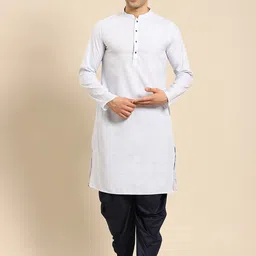 Amodh by Kisah Men Blue Thread Work Kurta-picture-27