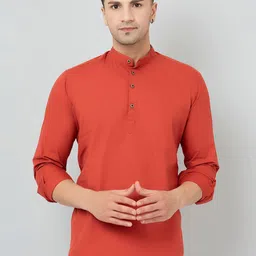 Le Mec Men Dyed Thread Work Kurta-image-56