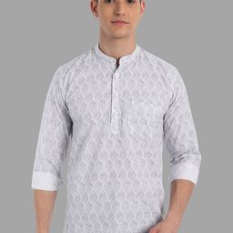 Majestic Man Geometric classic Printed Thread Work Kurta-picture-54
