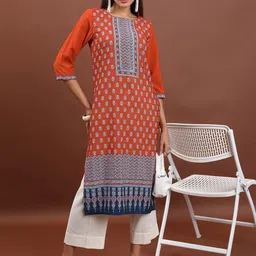 Vishudh Ethnic Printed Straight Kurta-image-41