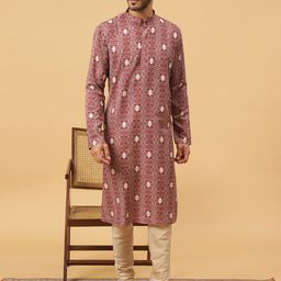 TABARD Geometric Printed Pure Cotton Straight Kurta-image-75