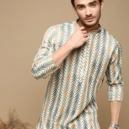 Sanwara Geometric Printed Kurta-image-7