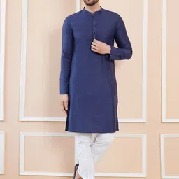 See Designs Mandarin Collar Long Sleeves Pure Cotton Straight Kurta-picture-57