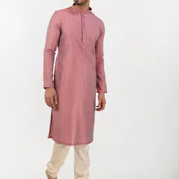 Manyavar Woven Design Thread Work Kurta-image-84
