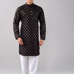 VILLAIN Mandarin Collar Straight Kurta-picture-29