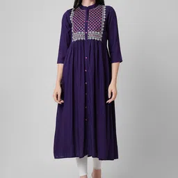 Ashlee Yoke Design Embroidered Thread Work Kurta-picture-34