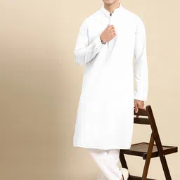 TheEthnic.Co Ethnic Motifs Embroidered Thread Work Straight Kurta-picture-14