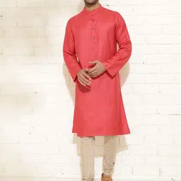 Fabindia Band Collar Slim Fit Straight Kurta-picture-12