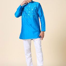 TATTVA Floral Printed Mandarin Collar Straight Kurta-image-64