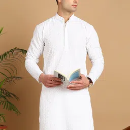 FUBAR Geometric Embroidered Thread Work Kurta-image-91