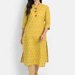 SUTI Women Gold-Toned Ethnic Motifs Embroidered Thread Work Kurta-image-39