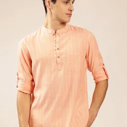 Anouk Men Keyhole Neck Thread Work Kurta-picture-25