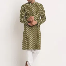 KRAFT INDIA Men Ethnic Motifs Printed  Kurta-image-97