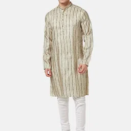 indus route by Pantaloons  Men Mandarin Collar Printed Kurta-image-43