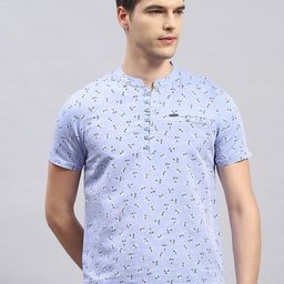 Monte Carlo Men Printed Mirror Work Kurta-picture-36