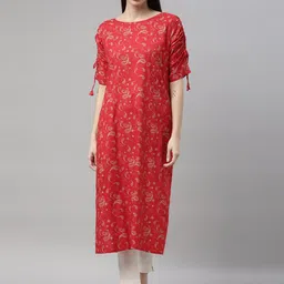 Marcia Women Red Paisley Printed Kurta-picture-16