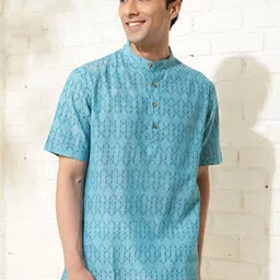 Fabindia Men Mirror Work Kurta-picture-33