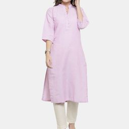 Sayesha Women Mauve Pure Cotton Kurta-49