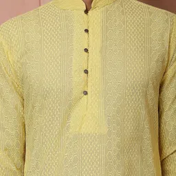 Jompers Men Geometric Thread Work Kurta image 2