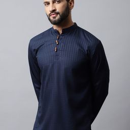 even Men Blue Kurta image 4