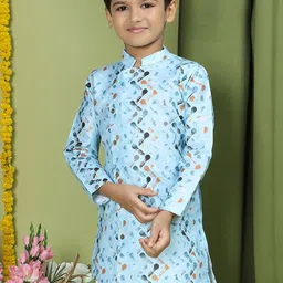TABARD Boys Printed Angrakha Cotton Kurta-picture-56