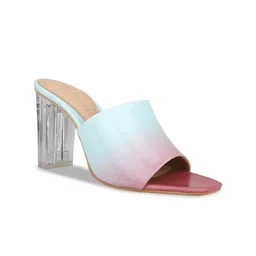 Inc 5 Colourblocked Open Toe Block Heels-0