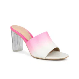 Inc 5 Colourblocked Open Toe block Heels-2