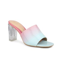Inc 5 Printed Open Toe block Heels-30