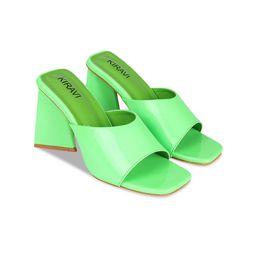 KIRAVI Square Toe Block Heels-34