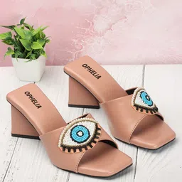 OPHELIA Embellished Block Heels-18