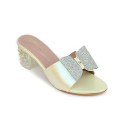 Shezone Bow Embellished Block Heels image 4