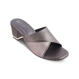 Tresmode Textured Open Toe Block Heels image 4