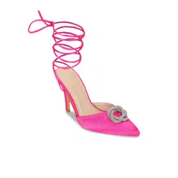 Truffle Collection Embellished Block Mules image 4