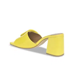 Alleviater Open Toe Leather Block Heels image 5