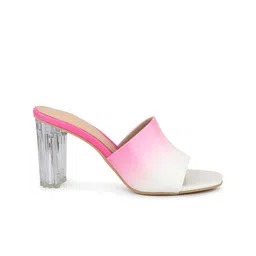 Inc 5 Colourblocked Open Toe block Heels image 5