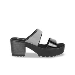 Mochi Textured Open Toe Platform Heels image 5