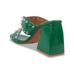 Shoetopia Embellished Open Toe Block Heels image 2