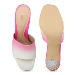 Inc 5 Colourblocked Open Toe block Heels image 4