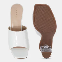 LEMON & PEPPER  Open Toe Party Block Mules image 2