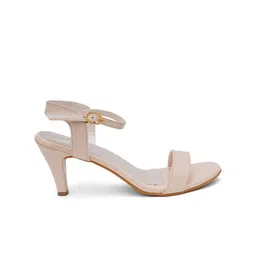 Misto Comfortable Open Toe Slim Heels With Ankle Loop image 4
