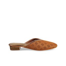 Mochi Tan Block Mules image 3