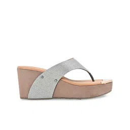 Rocia Textured Open Toe Wedges Heels image 5