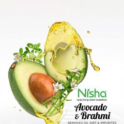 Nisha Set Of 10 Avocado & Brahmi Oil Shampoo - 80 ml Each image 3