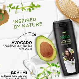 Nisha Set Of 10 Avocado & Brahmi Oil Shampoo - 80 ml Each image 5