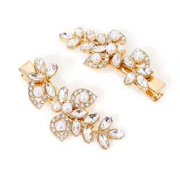 Accessorize Women Set of 2 Embellished Alligator Hair Clip-image-58