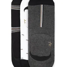 Arrow Men Pack Of 3 Patterned Cotton Breathable Shoe Liners Socks-image-36